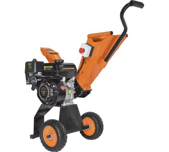 Садовый бензиновый измельчитель CARVER shg-7050 7.0 л.с., d.max-50мм, колеса 01.005.00016