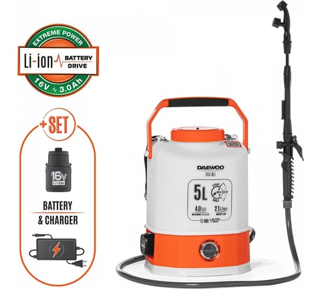 Аккумуляторный опрыскиватель DAEWOO DSA 5 Li