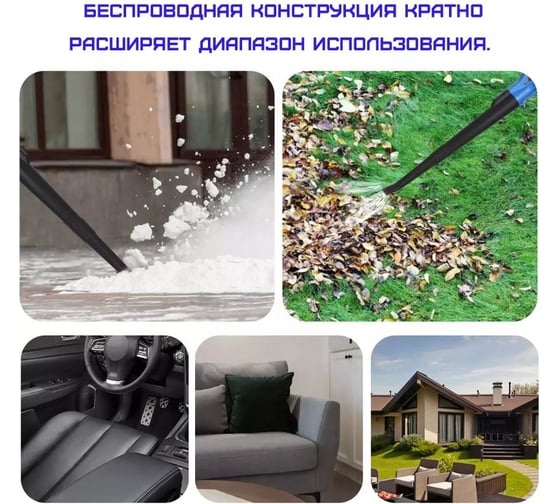 Аккумуляторная воздуходувка HAITEC 21в 2x4 ач HT-ALB680/4