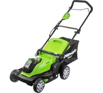 Аккумуляторная газонокосилка Greenworks G40LM40 40V 2500007VB