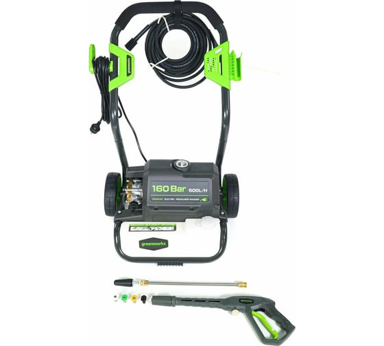 Мойка высокого давления электрическая Greenworks 2800 Вт, 160 бар 5106807
