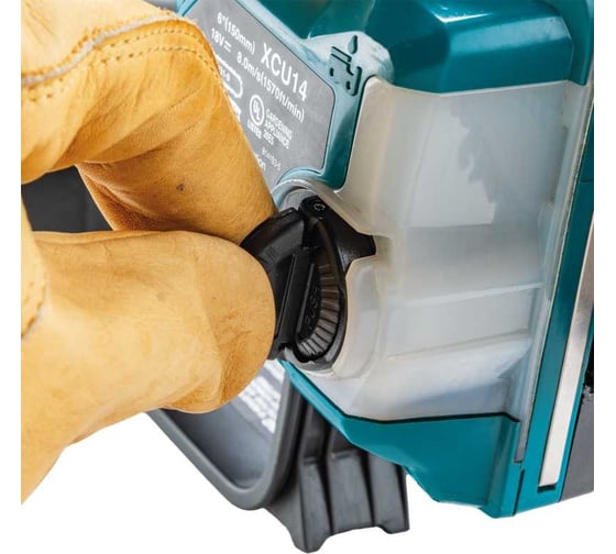 Пила цепная аккумуляторная Makita LXT BL 18 В, 320 Вт, 6/15 см, 0.325", 11 мм, 8 м/с XPT (BL1830B DC18SD) DUC150SF