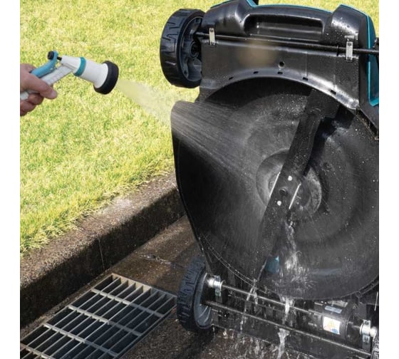 Газонокосилка аккумуляторная Makita LXT 2x18 В, 860 Вт, дека 53 см, 70 л, 4в1 XPT (2xBL1850B DC18SH) DLM538CT2