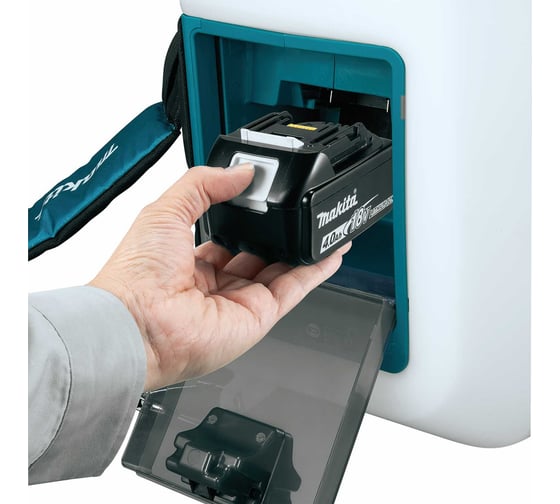 Опрыскиватель аккумуляторный Makita LXT 18 В, объем бака 10 л, 3 бар, шланг 1.7 м, двойная форсунка DUS108Z