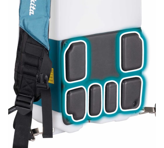 Опрыскиватель аккумуляторный Makita LXT 18 В, объем бака 10 л, 3 бар, шланг 1.7 м, двойная форсунка DUS108Z