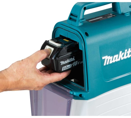 Опрыскиватель аккумуляторный Makita LXT 18 В, объем бака 5 л, 3 бар, форсунка двойная DUS054Z