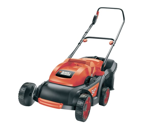 Электрическая несамоходная газонокосилка Black+Decker GR 3400