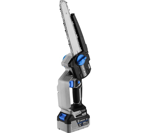 Пила цепная аккумуляторная бесщеточная DEKO DKCHS 20V, 20В, 2x4.0Ач 063-4483