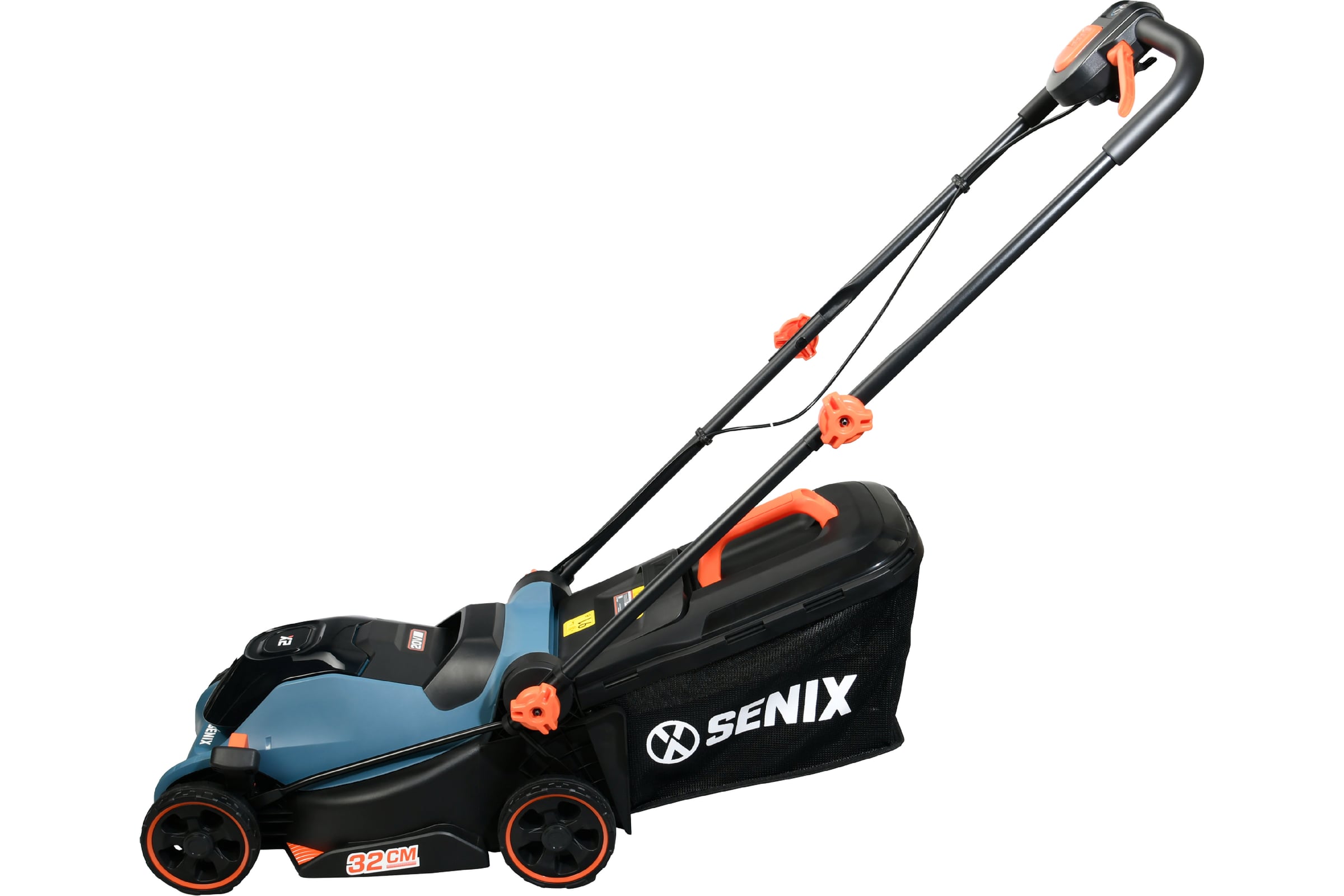 Газонокосилка аккумуляторная SENIX 32 см, X2 20В, АКБ 4Ач, ЗУ