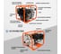 Мотопомпа Electrolite GP-80 EL (ШК) 7л.с., 80мм, 1300л/мин, глубина всасывания 8м., макс. напор 30м., вес 25кг 2382 9