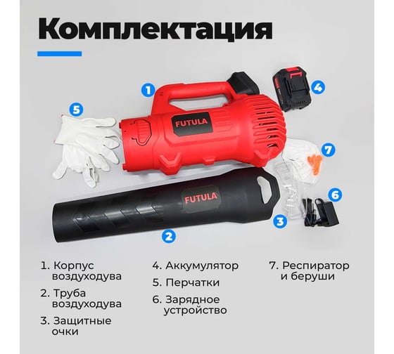 Аккумуляторная воздуходувка FUTULA BL8 00-00215592