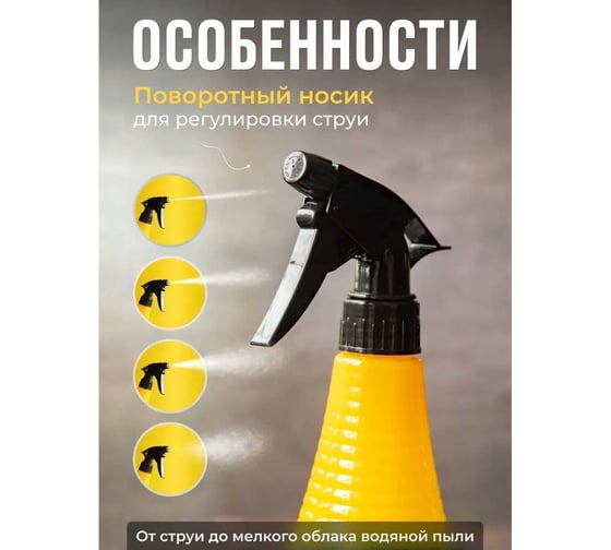 Опрыскиватель для комнатных растений Santino "Стелла" 700 мл, мед МС4-5