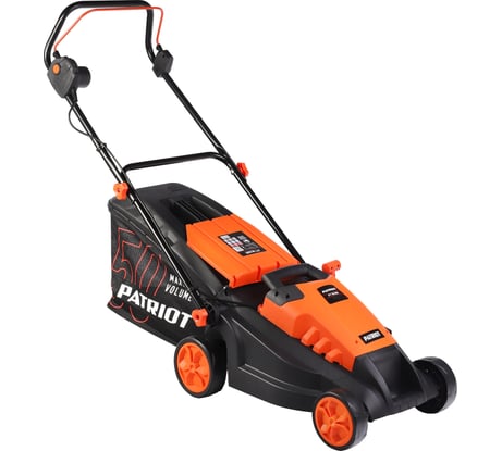 Газонокосилка электрическая Patriot PT 1639E бесщёточный, 38см, 1600Вт, трав комби 50л, 20-65мм 5 уровней 512309639