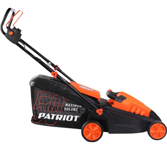 Газонокосилка электрическая Patriot PT 1639E бесщёточный, 38см, 1600Вт, трав комби 50л, 20-65мм 5 уровней 512309639