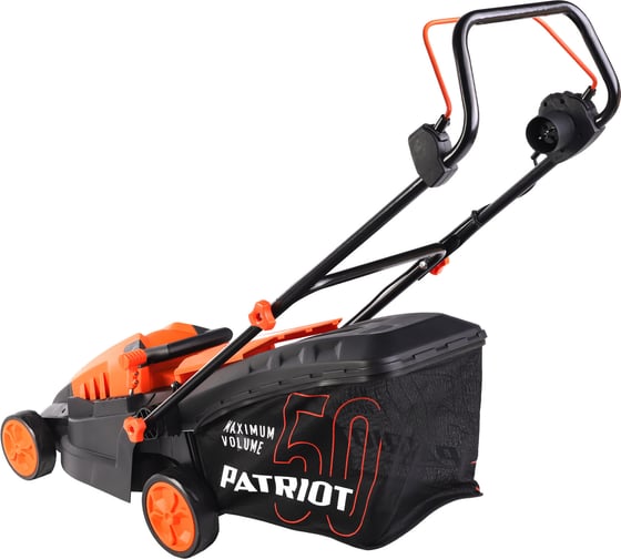 Газонокосилка электрическая Patriot PT 1639E бесщёточный, 38см, 1600Вт, трав комби 50л, 20-65мм 5 уровней 512309639
