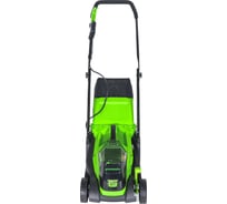 Газонокосилка аккумуляторная GreenWorks 24V, 33 см, бесщеточная, с 1хАКБ 2Ач c USB и ЗУ 2516107USB2 33336012