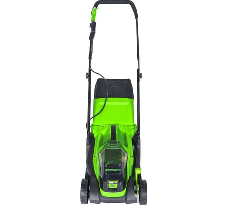 Газонокосилка аккумуляторная GreenWorks 24V, 33 см, бесщеточная, с 1хАКБ 2Ач c USB и ЗУ 2516107USB2