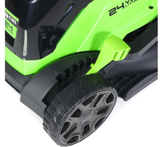 Газонокосилка аккумуляторная GreenWorks 24V, 33 см, бесщеточная, с 1хАКБ 2Ач c USB и ЗУ 2516107USB2