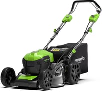 Газонокосилка аккумуляторная GreenWorks 40V, 46см, самоходная, бесщеточная, c 1хАКБ 4 Ач c USB и ЗУ 2506807USB4 33336102