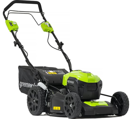 Газонокосилка аккумуляторная GreenWorks GD40LM46SP 40V, 46см, самоходная, бесщеточная, c 1хАКБ 4 Ач c USB и ЗУ 2506807USB4