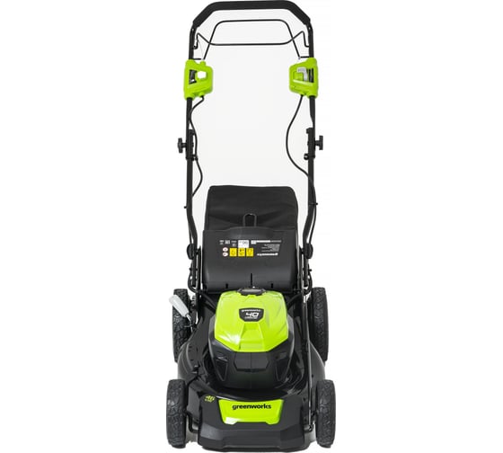 Газонокосилка аккумуляторная GreenWorks GD40LM46SP 40V, 46см, самоходная, бесщеточная, c 1хАКБ 4 Ач c USB и ЗУ 2506807USB4