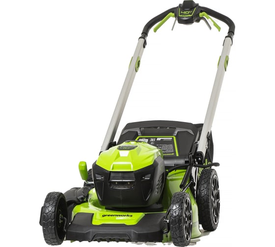 Газонокосилка аккумуляторная GreenWorks GD40LM48SP 40V, 48 см, самоходная, бесщеточная, c 1хАКБ 4 Ач c USB и ЗУ 2517407USB4
