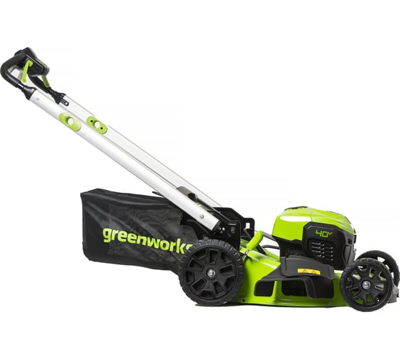 Газонокосилка аккумуляторная GreenWorks GD40LM48SP 40V, 48 см, самоходная, бесщеточная, c 1хАКБ 4 Ач c USB и ЗУ 2517407USB4