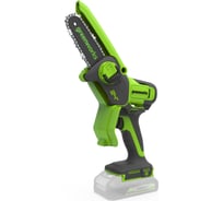 Цепная мини пила аккумуляторная GreenWorks 24V, 10см, c 1хАКБ 2Ач с USB и ЗУ 2008207USB2 33335970