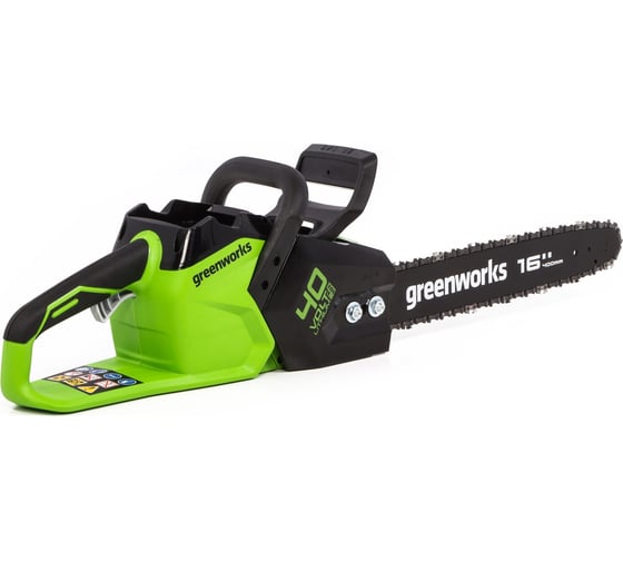 Цепная пила аккумуляторная GreenWorks GD40CS18 40V, 40 см, бесщеточная, до 1.8 КВт, с 1хАКБ 2Ач c USB и ЗУ 2005807USB2