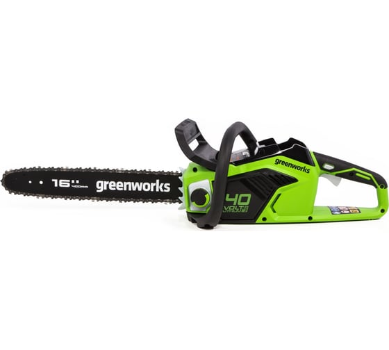 Цепная пила аккумуляторная GreenWorks GD40CS18 40V, 40 см, бесщеточная, до 1.8 КВт, с 1хАКБ 4Ач c USB и ЗУ 2005807USB4