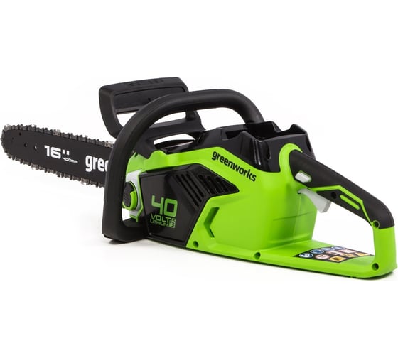 Цепная пила аккумуляторная GreenWorks GD40CS18 40V, 40 см, бесщеточная, до 1.8 КВт, с 1хАКБ 4Ач c USB и ЗУ 2005807USB4