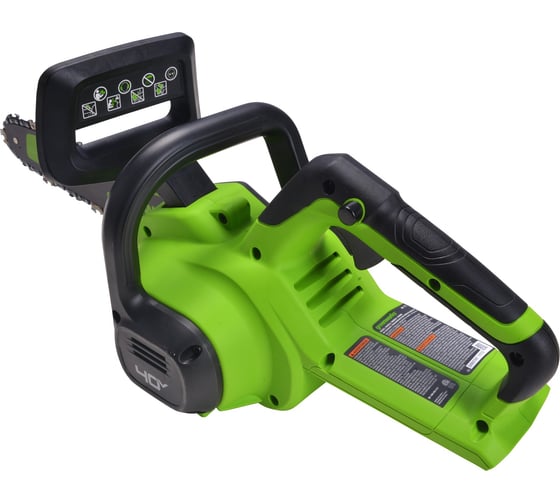 Цепная пила аккумуляторная GreenWorks G40CS30II 40V, 30 см, с 1xАКБ 2Ач c USB и ЗУ 2007807USB2