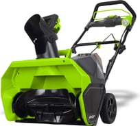 Снегоуборщик аккумуляторный GreenWorks GD40ST 40 V, 51 см, бесщеточный, с 1хАКБ 4 Ач c USB и ЗУ 2600007USB4