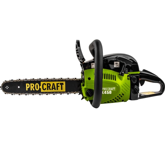 Пила ручная бензиновая PROCRAFT две шины, две цепи, 45/40 K450