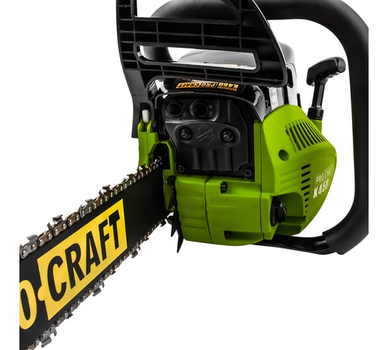 Пила ручная бензиновая PROCRAFT две шины, две цепи, 45/40 K450