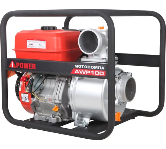 Бензиновая мотопомпа для чистой воды A-iPower AWP100 30141