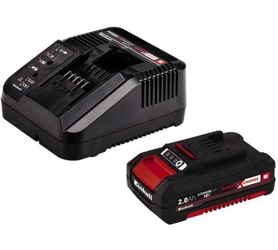Триммер аккумуляторный Einhell PXC GE-CT 18 Li,18В, пласт.нож, телеск.рук, 20 зап.ножей, 1x2.0 Ач+ЗУ 3411197