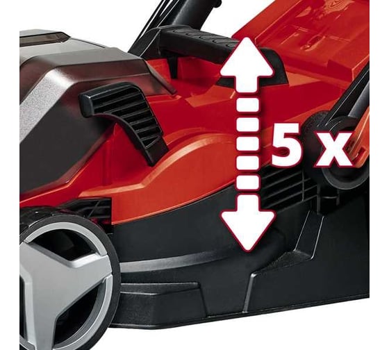 Газонокосилка аккумуляторная Einhell PXC GE-CM 36/34-1, 2x18,33,5см,5ст,25-65мм,центральная,30л,без АКК и ЗУ 3413226