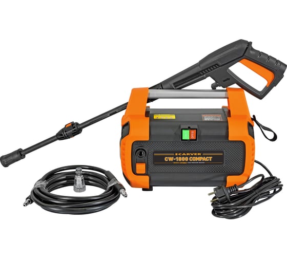 Мойка в/давл. CARVER  CW-1800 COMPACT 1800 Вт, 110-150 бар, 6,2-7 л/мин 01.023.00010