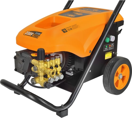 Мойка в/давл. CARVER  CW-3000 PRO 3.0 кВт, 130 бар, 11-14л/мин, латунь, самовсас, фрезы 4шт, колеса 01.023.00011