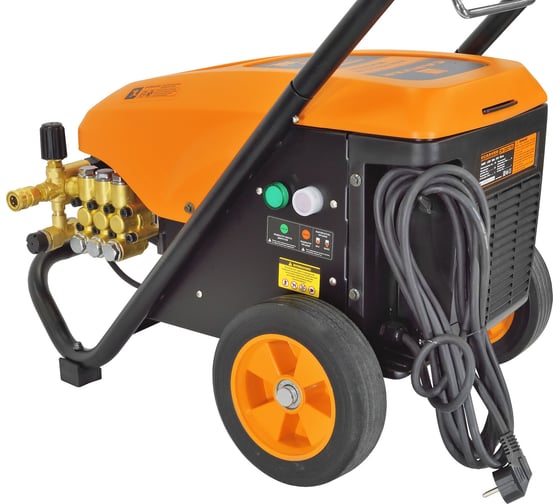 Мойка в/давл. CARVER  CW-3000 PRO 3.0 кВт, 130 бар, 11-14л/мин, латунь, самовсас, фрезы 4шт, колеса 01.023.00011