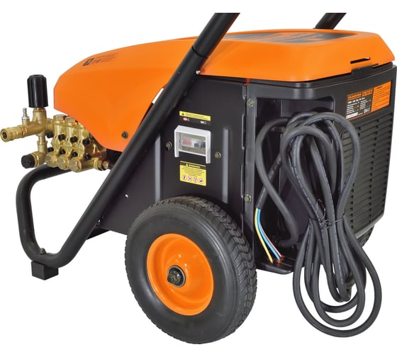 Мойка в/давл. CARVER  CW-7500 PRO 380В, 7.5 кВт, рег170-210 бар, латунь,самовсас, фрезы 4шт, колеса, 6ш/п 01.023.00012