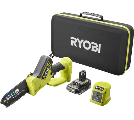 Бесщеточная цепная пила с шиной 15см Ryobi ONE+ 18В НР RY18PSX15A-120T 5133005899