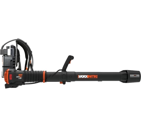 Аккумуляторная воздуходувка бесщеточная WORX WG572Е, 4Ач х1, BASECAMP 4x1, коробка WG572E