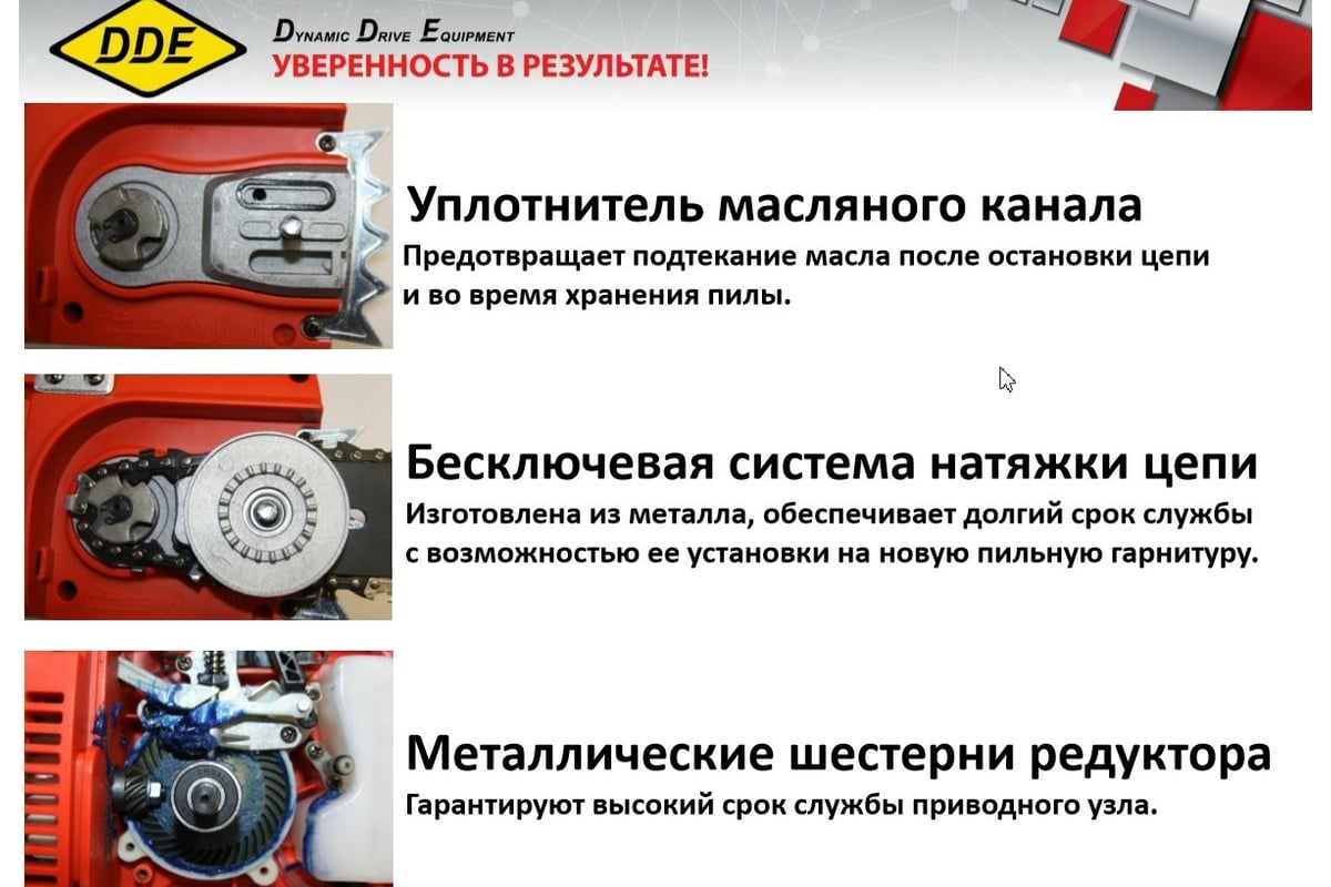 Цепная электрическая пила DDE CSE260L 18" 792-834 - выгодная цена ...