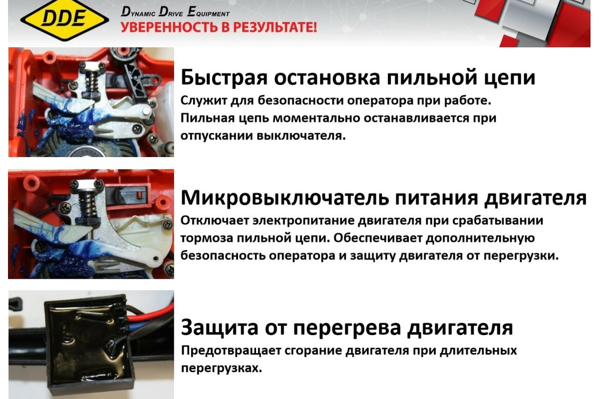 Цепная электрическая пила DDE CSE260L 18" 792-834 - выгодная цена ...