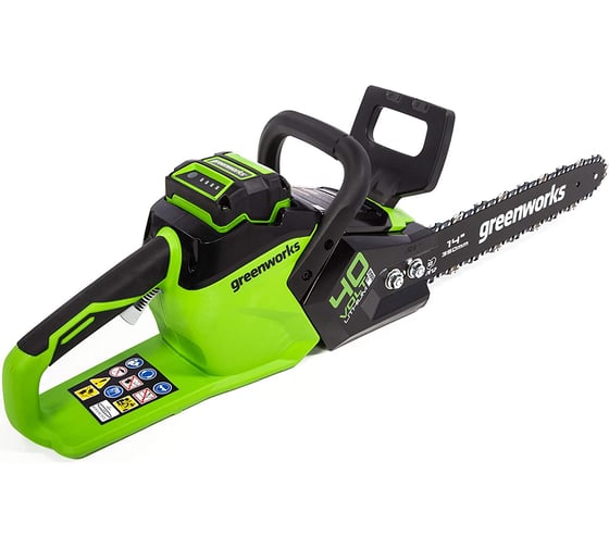 Аккумуляторная бесщеточная цепная пила Greenworks GD40CS15 40V с АКБ 2 А*ч и ЗУ 2005707UA