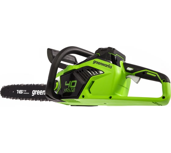 Аккумуляторная бесщеточная цепная пила Greenworks GD40CS18K4 40V с АКБ 4 А*ч и ЗУ 2005807UB