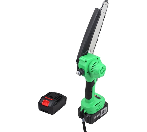 Пила цепная аккумуляторная бесщеточная Zitrek GreenSaw 20V (20 В, 4 Ач Li-ion аккумулятор 1 шт, 2 Ач Li-ion аккумулятор 1 шт, ЗУ) 082-1858-1