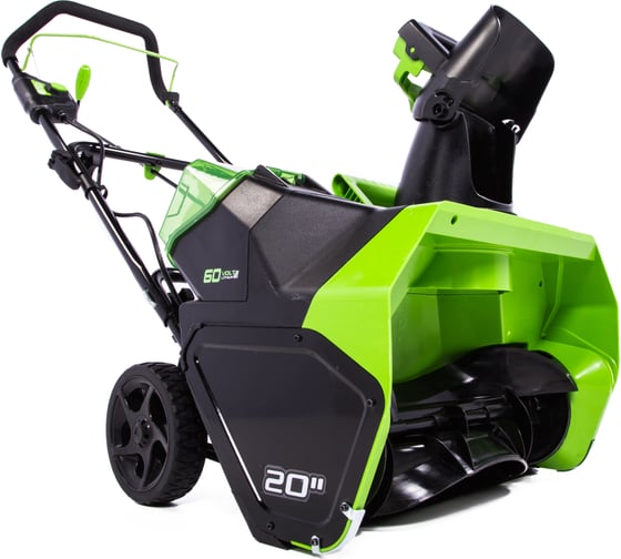 Аккумуляторный бесщеточный снегоуборщик GreenWorks GD60ST 60V, АКБ 4Ач и ЗУ 2602407UB